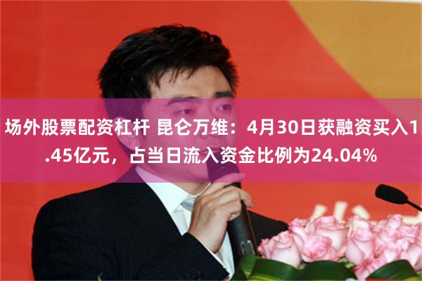 场外股票配资杠杆 昆仑万维：4月30日获融资买入1.45亿元