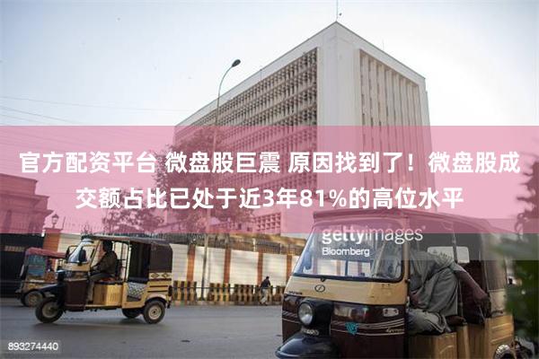 官方配资平台 微盘股巨震 原因找到了！微盘股成交额占比已处于