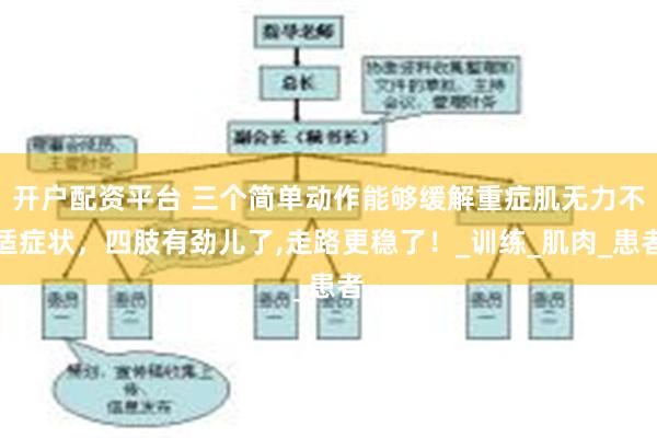 开户配资平台 三个简单动作能够缓解重症肌无力不适症状，四肢有