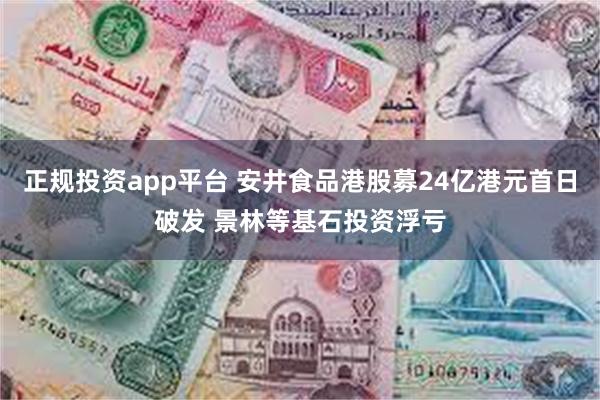 正规投资app平台 安井食品港股募24亿港元首日破发 景林等