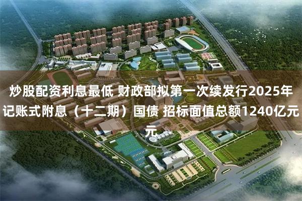 炒股配资利息最低 财政部拟第一次续发行2025年记账式附息（